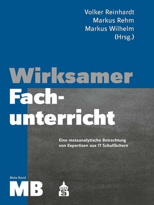 cover image of Wirksamer Fachunterricht Meta-Band